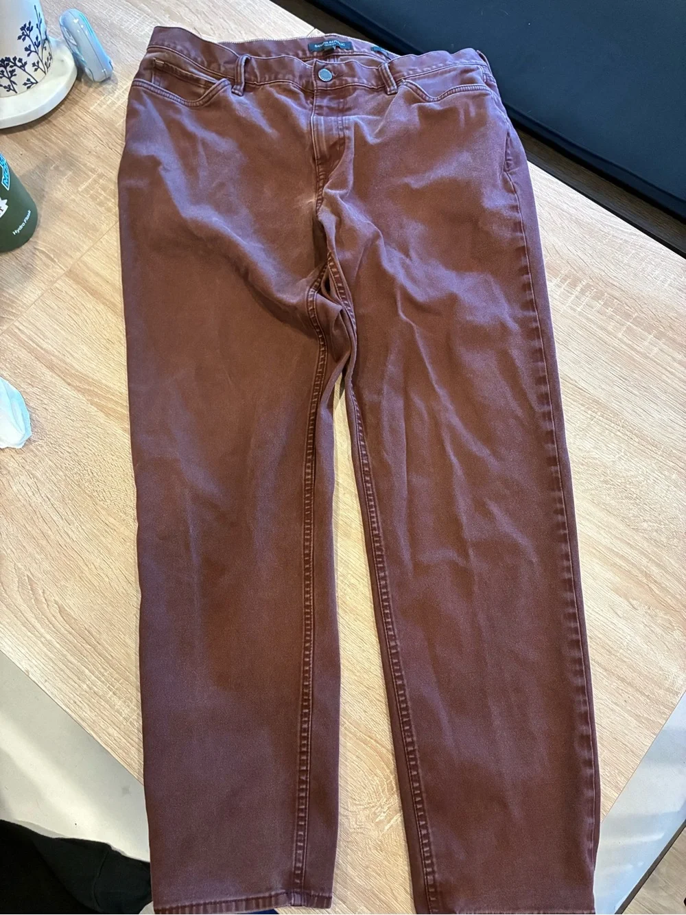 Banana Republic Mens Straight-Leg Jeans 35x32 Athletic taper fit